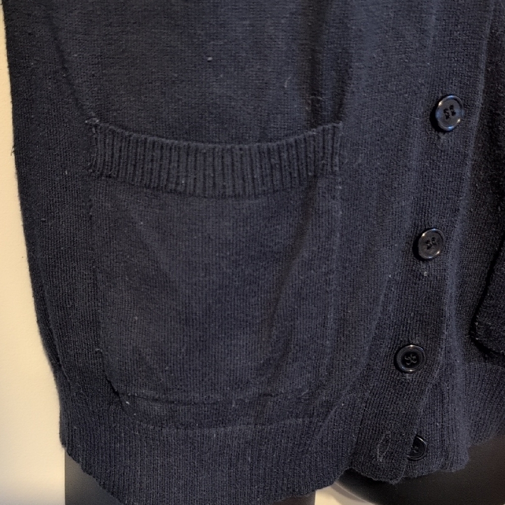 Forever 21 Men's Dark Cardigan with Light Stripes - Picture 3 of 6